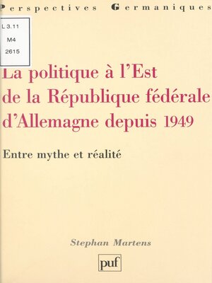 cover image of La politique à l'Est de la République Fédérale d'Allemagne depuis 1949